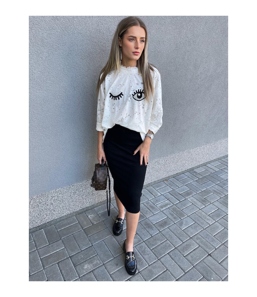 UPLETOVÁ POUZDOVÁ SUKNĚ