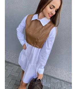 košilové šaty SISI brown