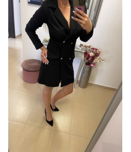 šaty BLACK v sakovém stylu