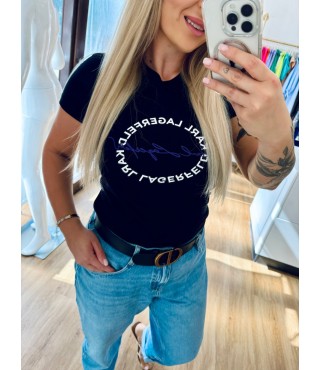 Karl Lagerfeld Circle Logo T-shirt black