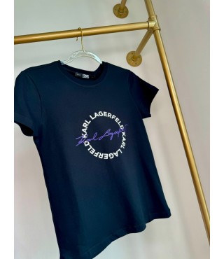 Karl Lagerfeld Circle Logo T-shirt black