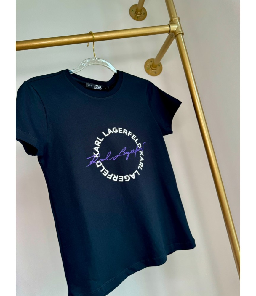 Karl Lagerfeld Circle Logo T-shirt black