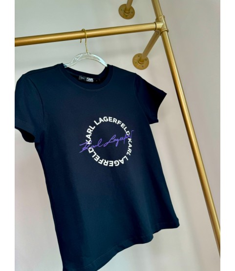 Karl Lagerfeld Circle Logo T-shirt black