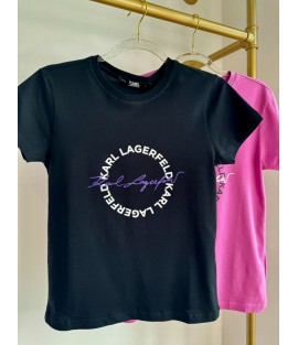 Karl Lagerfeld Circle Logo T-shirt black