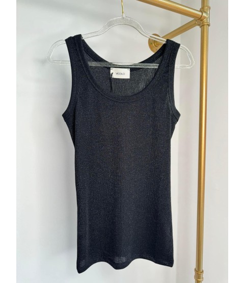 Třpitivé tílko black