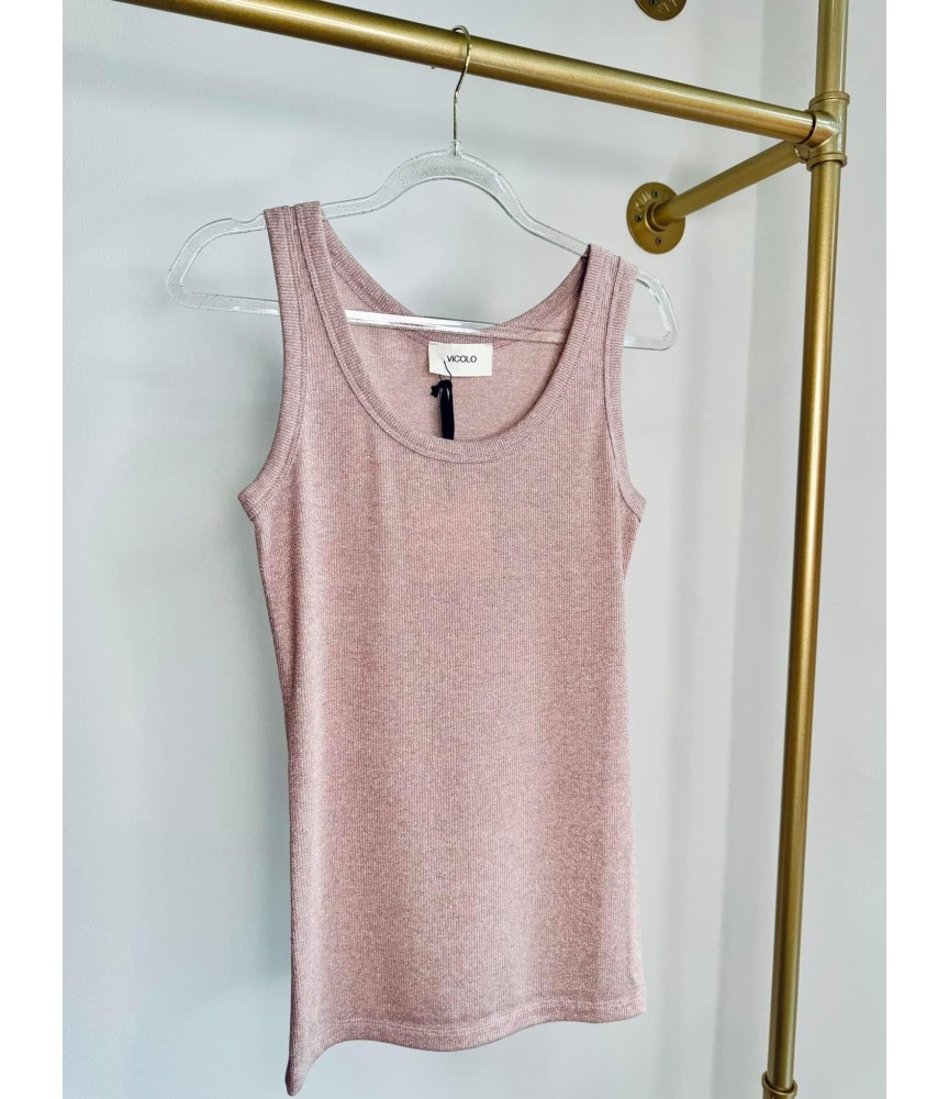 Třpitivé tílko pink