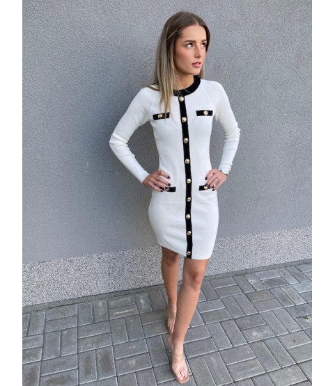upletové šaty COCO WHITE