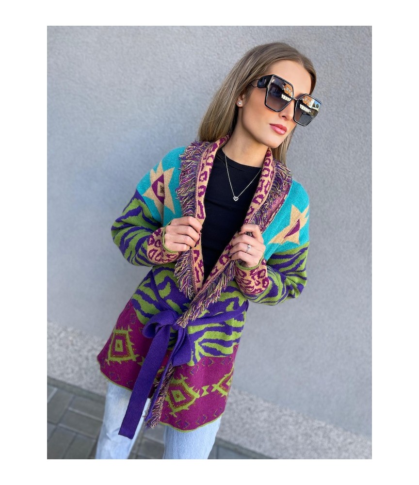 upletový kardigan Sahara